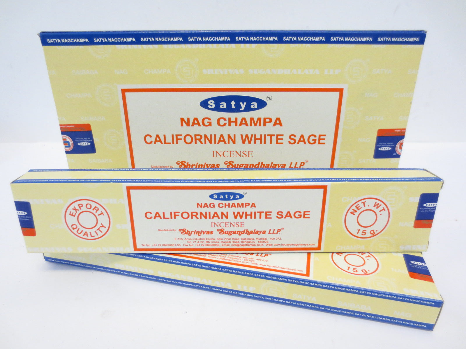 Satya Californian White Sage Räucherstäbchen mit weißem Salbeiduft