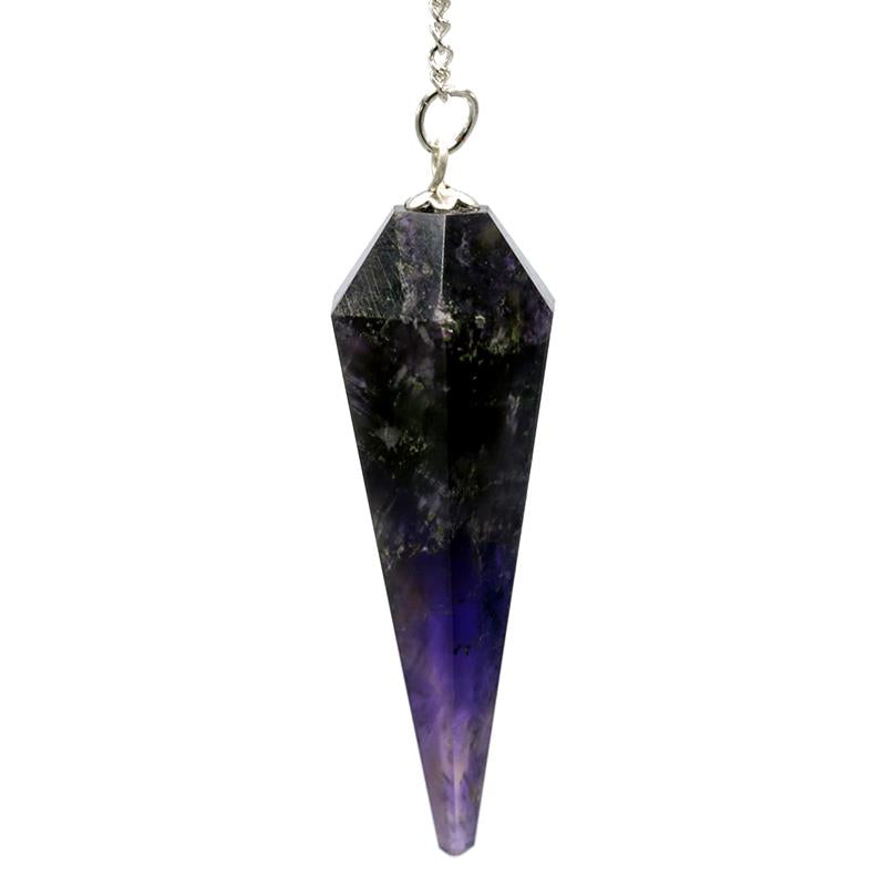 Pendel Amethyst mit Facettenspitze