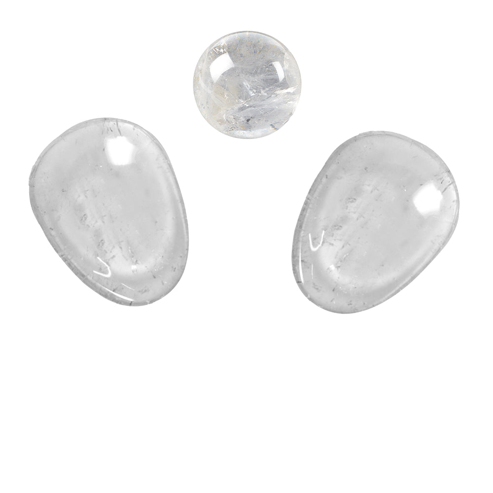 Eye stone set rock crystal