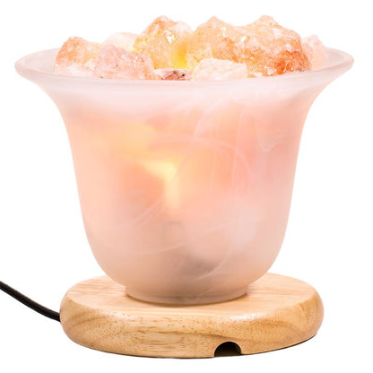 Salzkristall Lampe Blume - Schaffen Sie harmonische Atmosphäre und gutes Feng Shui