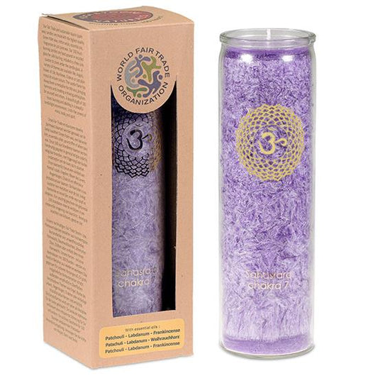 Yogi &amp; Yogini scented candle stearin 7th chakra