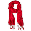 Phoenix Chakra Schal in Rot mit feiner Webstruktur