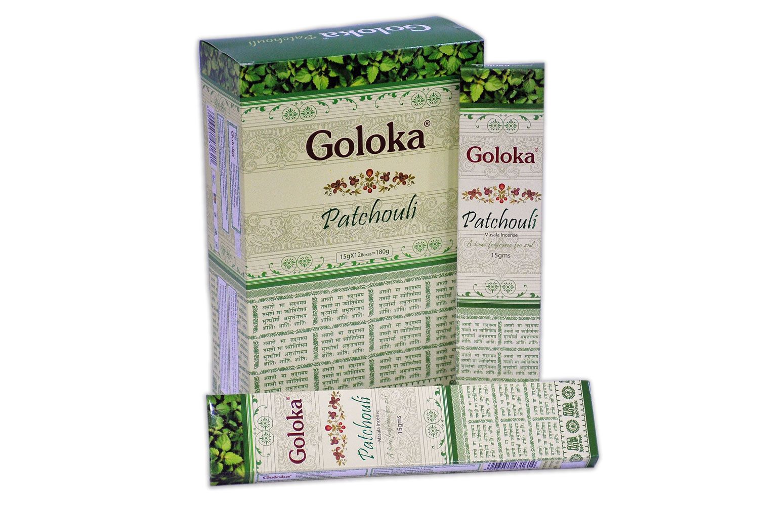 Goloka Patchouli Weihrauch – Erdiges Aroma für harmonische Atmosphäre