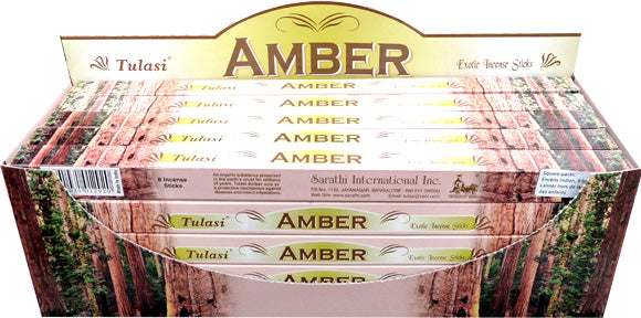 Tulasi Amber Räucherstäbchen - Mystische Wärme und Eleganz