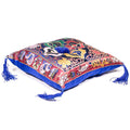 Luxurious singing bowl cushion double dorje blue