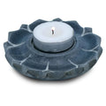 Lotus candles &amp; incense holder soapstone