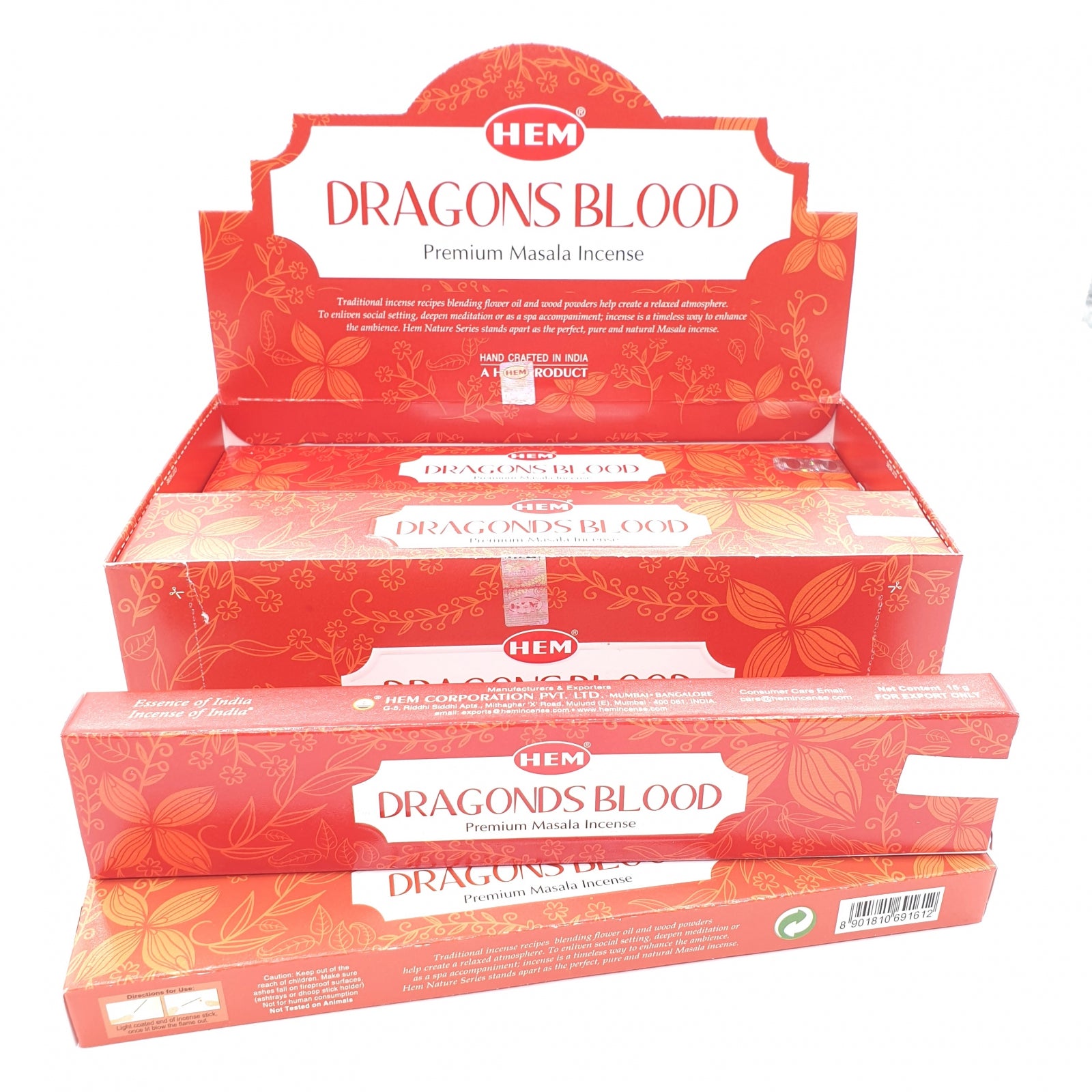 HEM Dragon's Blood Masala Räucherstäbchen Verpackung