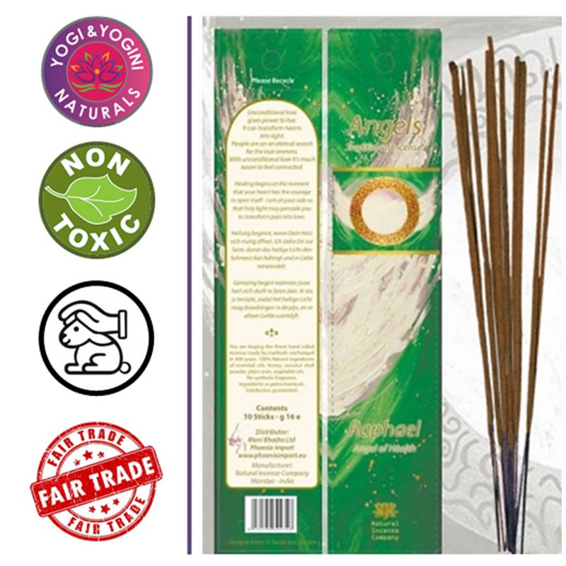 Yogi und Yogini Raphael Engelräucherstäbchen Verpackung