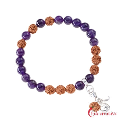 Edelsteinmala Armband Amethyst (Innerer Friede)