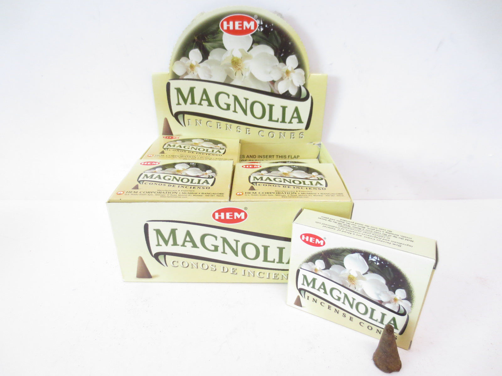 HEM Magnolia Kegel Räucherkegel - Die zarte Anmut der Magnolienblüten