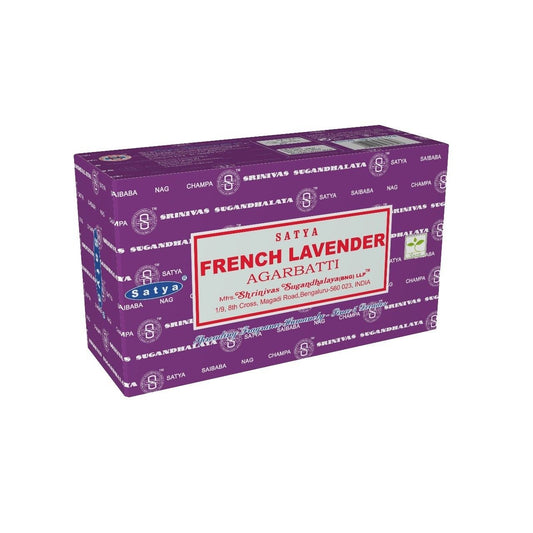 Satya French Lavender Räucherstäbchen – Die beruhigende Essenz der französischen Lavendelfelder