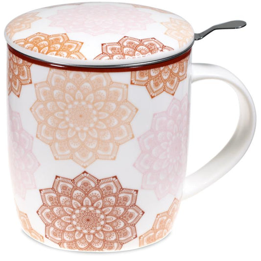 Teetasse Mandala in Rosa - Ein zauberhaftes Set für Teeliebhaber