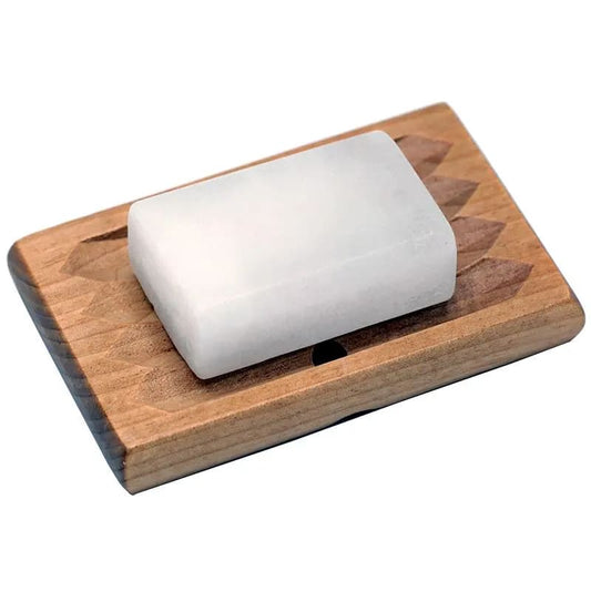 Wellness soap holder made of wood