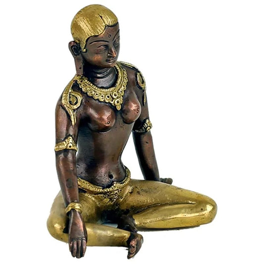 Parvati Statue zweifarbig - Eine Hommage an die Göttin der Schönheit und Fürsorge