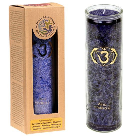 Yogi &amp; Yogini scented candle stearin 6th chakra