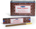 Satya Rain Forest Räucherstäbchen Verpackung mit Waldmotiv