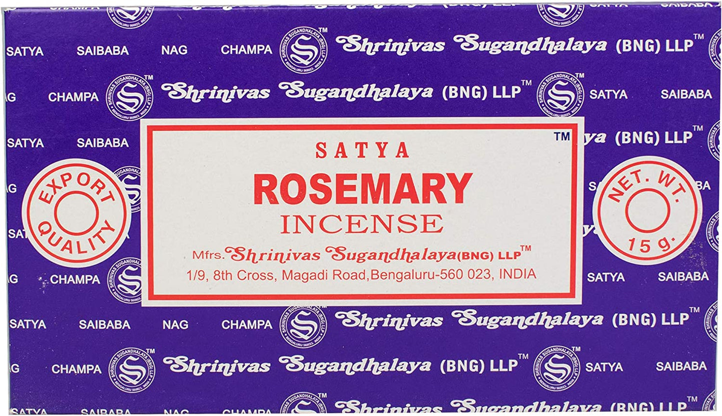 Satya Rosemary Räucherstäbchen – Die belebende Frische von Rosmarin