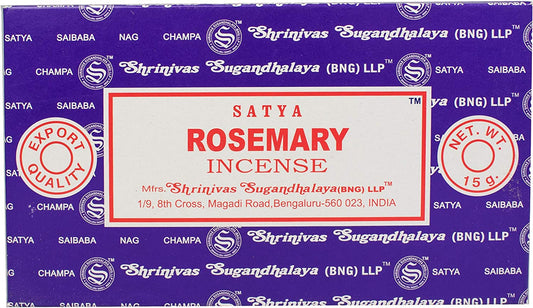 Satya Rosemary Räucherstäbchen – Die belebende Frische von Rosmarin