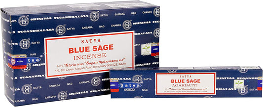 Satya Blue Sage Räucherstäbchen – Klärung und Erneuerung
