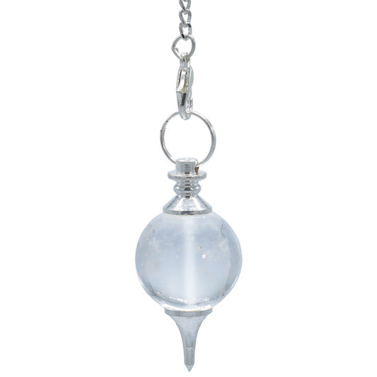Crystal pendulum ball shape &amp; metal