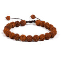 Mala/bracelet rudraksha 21 kralen adjustable