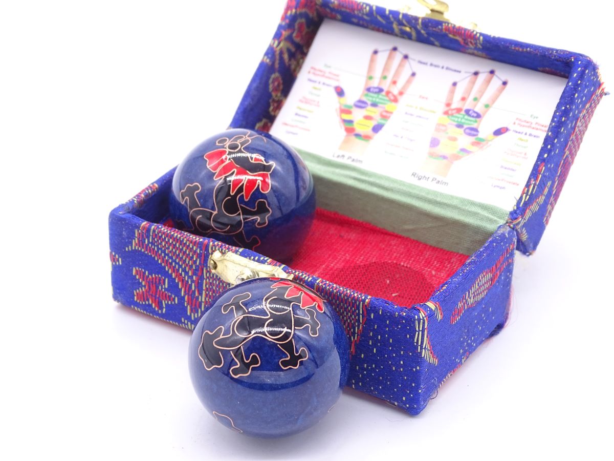 Qi-Gong balls blue "Dragon" 3.5 cm