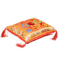 Luxurious singing bowl cushion double dorje red