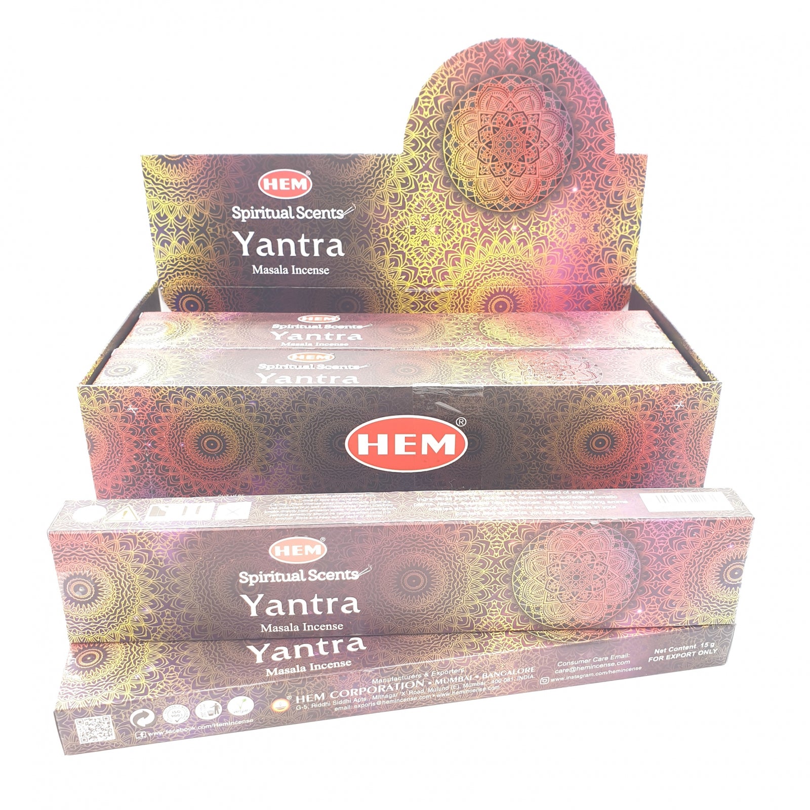 HEM Yantra Masala Räucherstäbchen Verpackung