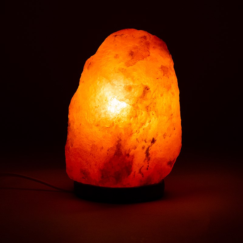 Salzlampe „Rock“ mit LED & Steckerkabel – Natur Salzkristall 2–3 kg